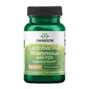 Swanson Lactobacillus Rhamnosus with FOS - 5 Billion CFU - Digestive Health Support with Fructooligosaccharides - Probiotic Support for Toast Health * - Vegan - 60 Veggie Caps