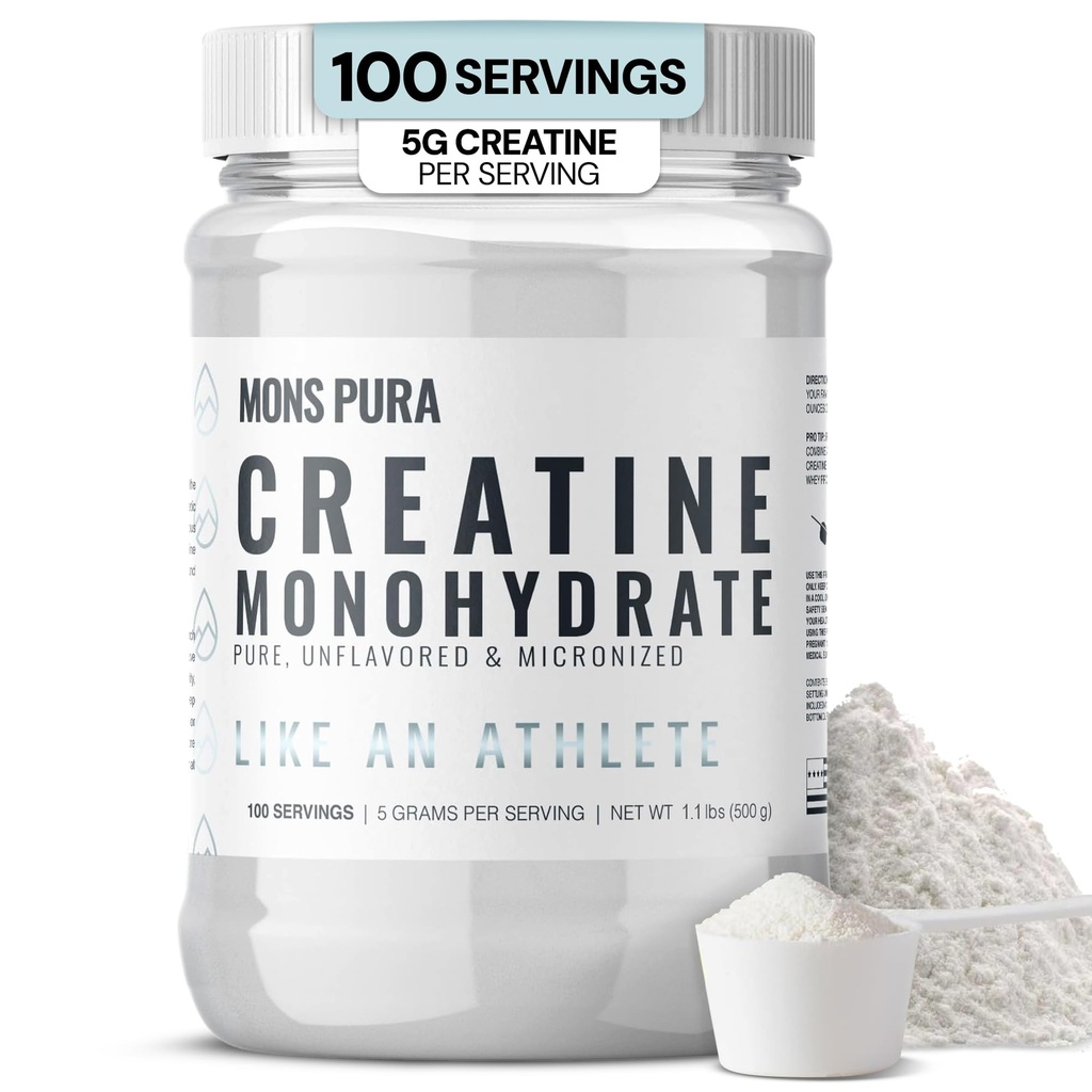100% Czysty Monowodny Proszek Kreatywny - 500g Kreatywny 124; Mikronizowany, Nieoczarowany 124; Wzrost mięśni, Siła & Wytrzymałość 124; Idealny dla sportowców, Budowniczych i Fitness Entuzjastów