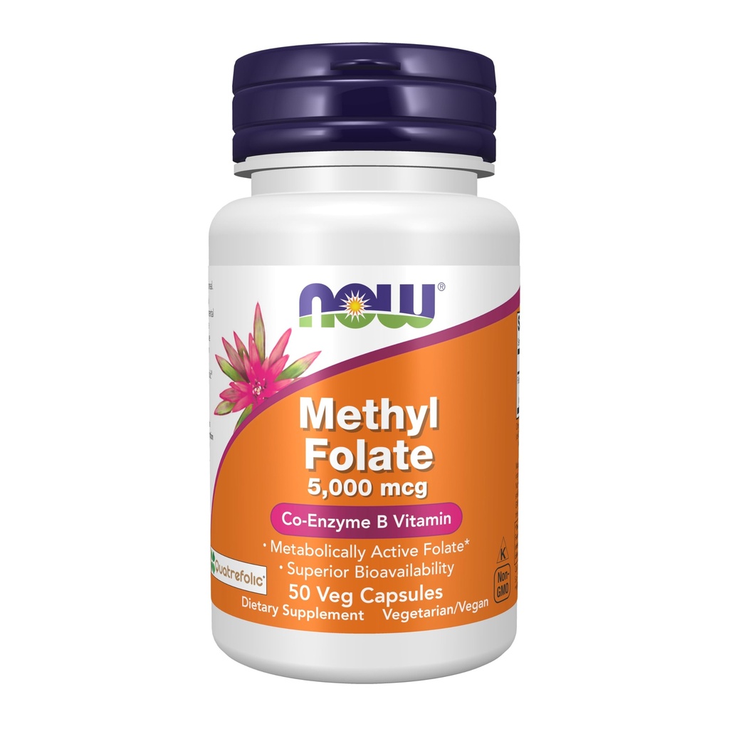 Teraz Foods Supplements, Metyl Folate 5000 µg, Superior Biodostępność, 50 kapsułki Veg