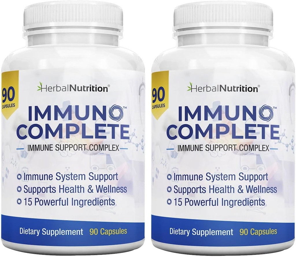 Immuno Ukończ suplement immunologiczny z witaminą C, D, cynku, magnezu, Elderberry i 10 Więcej składników synergistycznych do wsparcia immunologicznego (2)