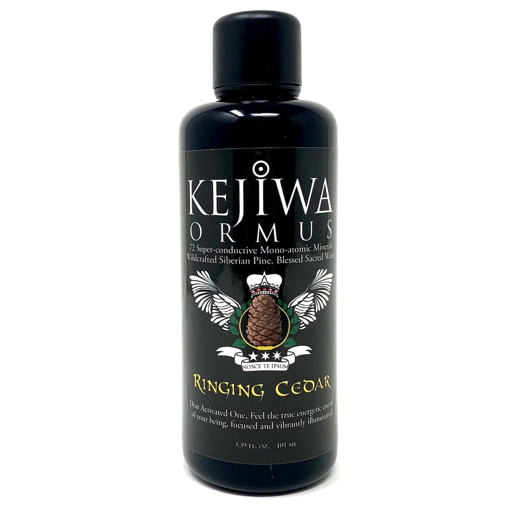 Kejiwa RINGING CEDAR Ormus: Syberyjski Pine Monoatomowy Ormus Minerały do trzeciej aktywacji oczu, Witalność i Wsparcie Energetyczne 3.4 fl oz
