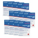 MAJOR Cough and Cold HBP Tablets - Antihistamine and Cough Supressant for People with High Blood Pressure - Dextromethorphan HBr, Chlorfeniramine Maleate - 16 Count (12 Pack)