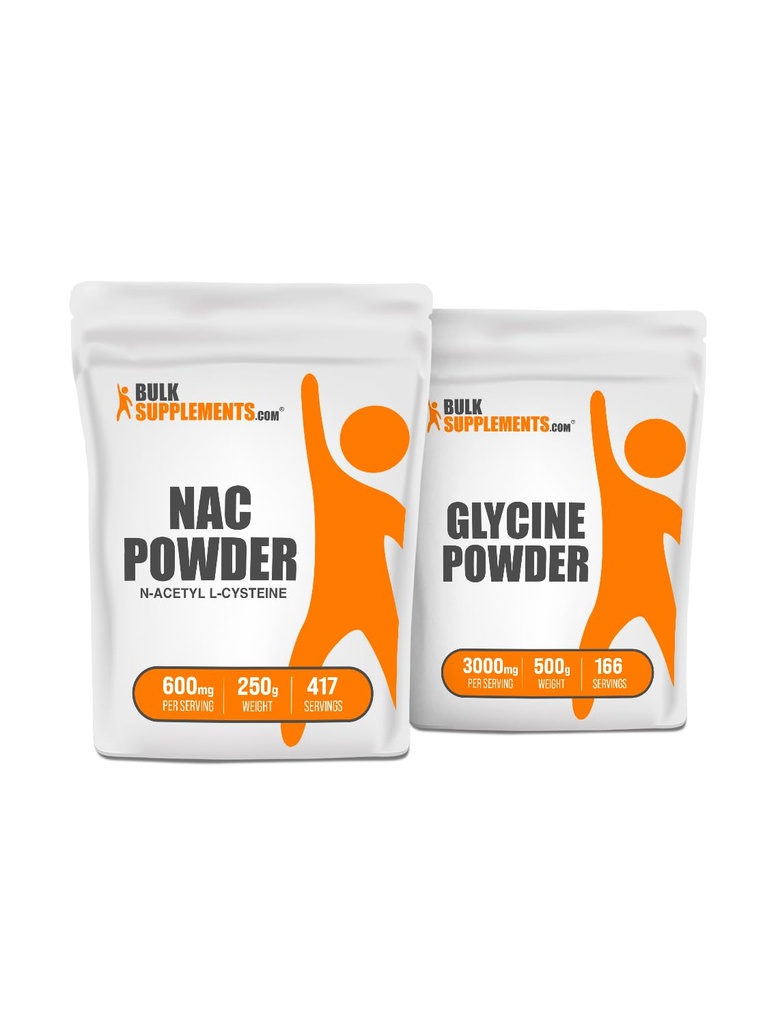 NAC (N- Acetyl L- Cysteina) 250g + Glicyna 500g Bundle