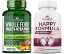 Zdrowy Wellness Whole Food Multivitamin dla kobiet - Natural Multi Vitamin, Minerały, Ekstrakty Organiczne Szczęśliwy Formuła Naturalny Formuła Suplement Ulgi
