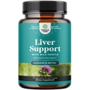 Czystość wątroby Detox & Naprawa - Suplement do tłuszczu mleka dla trawienia i zdrowia immunologicznego - Ginger Root, Choline & Dandelion Root - Herbal Liver Support with Silymarin, Beetroot & Artichook - 70 Count