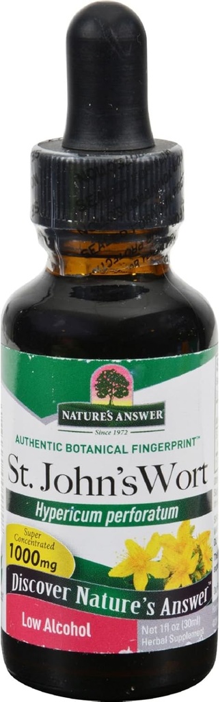 Natural 's Response St. John' s Wort Extract with Organic Low Alcohol 1 Fluid Ounce Between 124; Vegan Between 124; Non- GMO Between 124; Gluten Free Between 124; Kosher Between 124; Made in The USA Between 124; Single Count