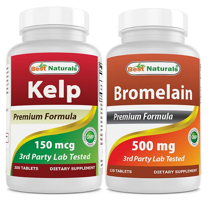 Suplement Kelp 150 Mcg i Bromelain 500 mg