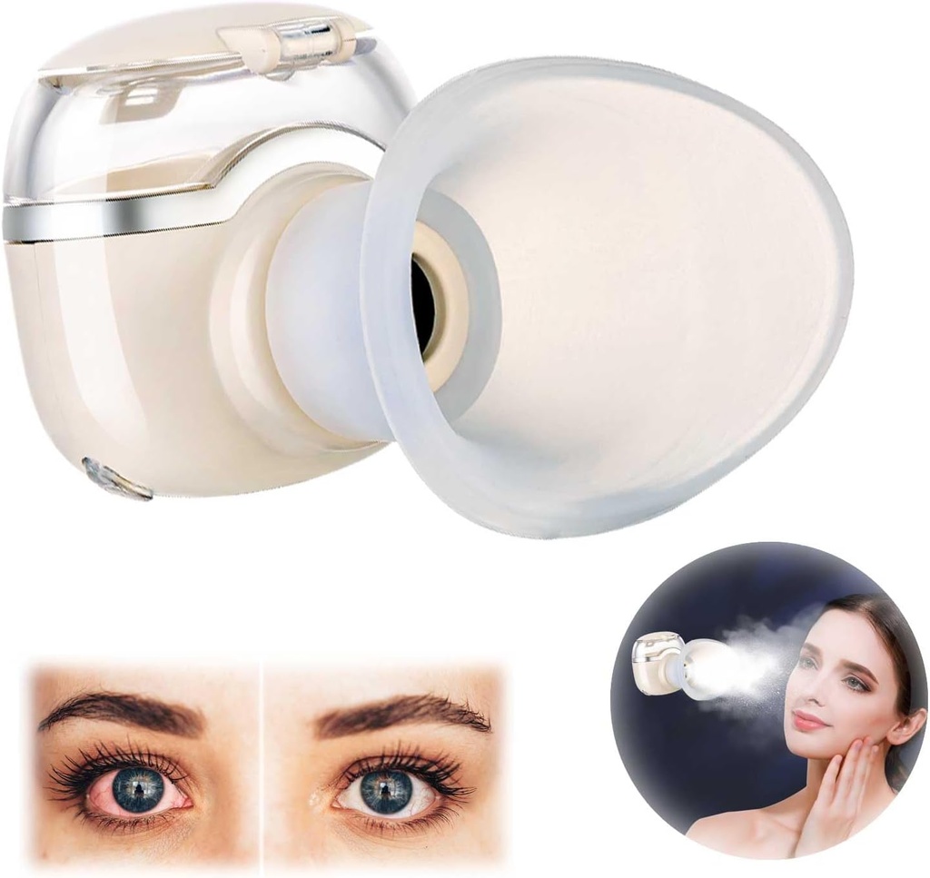Przenośny zraszacz do twarzy, podgrzewana mista do suchego oka, nawilżająca Mini Soothing Steamer for Eye Fatigue, Stye i Suchość twarzy 10 ml