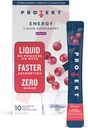 Protekt Zero Sugar Energy Drink - Keto Natural Mix, Płynny napój witaminy B, Organiczny mieszanka kofeiny, On- the- Pack Liquid, Zero Sugar Grape Energy Pakiety Mark Healey, Opakowanie po 10
