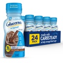 Glucerna Oryginalny Cukrzyca Pielęgnacja Shake, Bogata Czekolada, Cukrzyca Cukru Cukru Cukru, 10 g Białko, 180 Kalorii, Gotowy do picia, butelka 8- fl- oz, 24 Pack