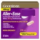 GoodSense Aller- Ease - Fexofenadyna Hydrochloride 180 mg Tablets - 24- godzinna terapia alergiczna do leczenia wewnątrz i na zewnątrz, 30 Count