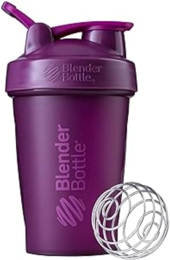 Butelka BlenderBottle Classic Shaker Butelka Perfect for Protein Shakes and Pre Workout, 20- Ounce, Śliwka