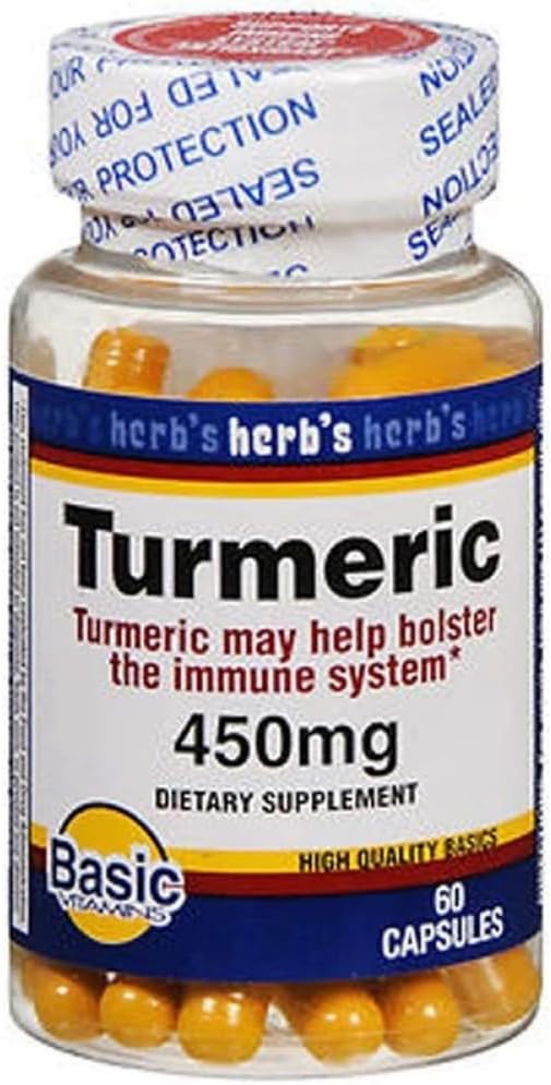 Basic Vitamin Turmeric 450 mg kapsułki - 60 ct, opakowanie po 2
