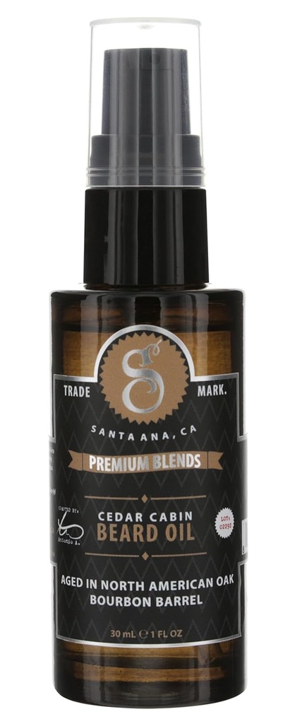 Suavecito Premium Blends Beard Oil - Leave-In Beard Conditioner For Softening Hair, Hydrating Skin, Eliminating Beard Dandruff, Healthy Beard Growth - 1 oz