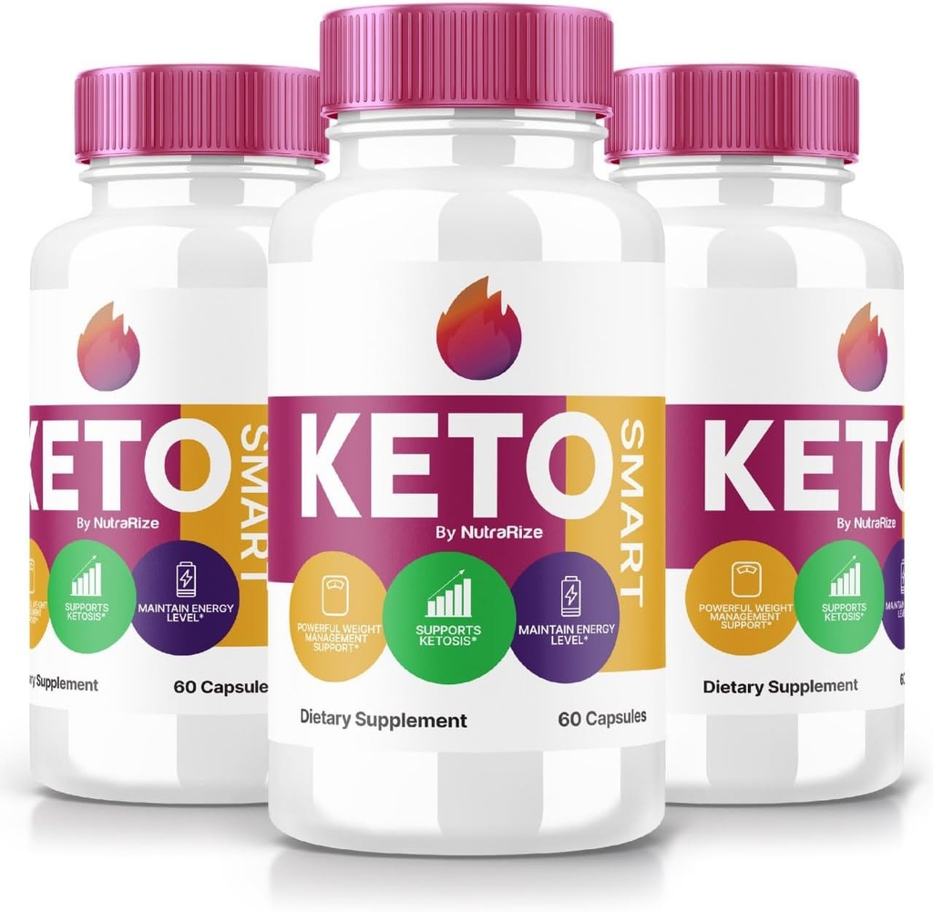 (3 Pack) Keto Smart Capsules - Keto Smart Dietetic Supplement for Advanced Weight Loss, Maximum Strength All- Natural Pills for Targeting Belly Fat, KetoSmart Pastillas Recenzje (180 kapsułki)