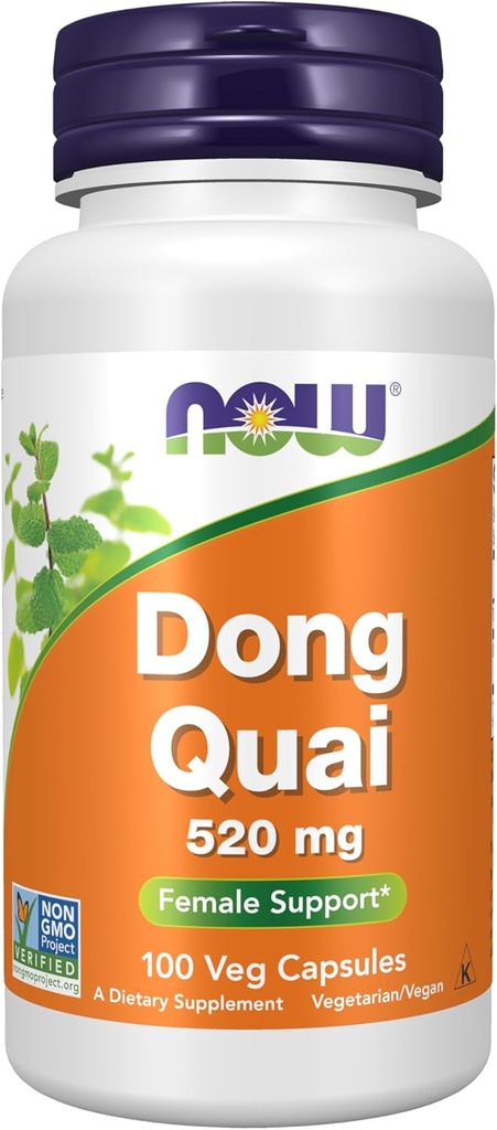TERAZ Suplementy, Dong Quai (Angelica sinensis) 520 mg, Wsparcie dla kobiet *, 100 kapsułki Veg