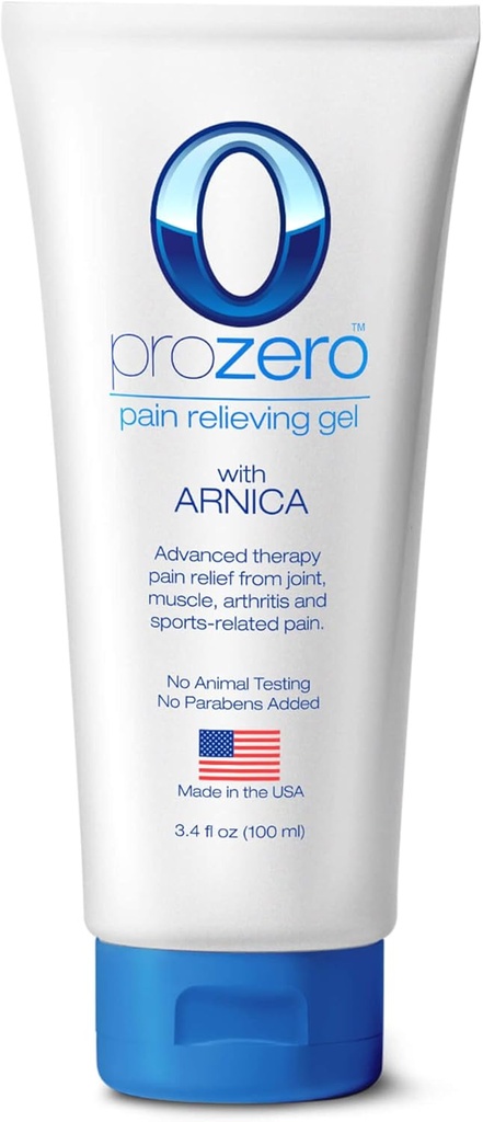 REX MD ProZero, żel uwalniający ból z lekiem Arnica - dla mięśni acha, zapalenia stawów, odchudzania i regeneracji stawów, 3.4 Oz Tube (1)