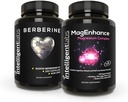 Intelligent Labs 2- in-1 Bundle of MagEnhance Magnezu Supplement (Magnezu L- Threonian Complex with Mg Glycinate and Mg Taurate) i Max Siła Berberberine 500MG kapsułki