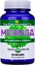 The Food Movement CO. Moringa - Certified Organic Superfood, Whole Body Wellness, Natural Energy Support, Wsparcie zdrowego metabolizmu - 100 Kapsułki wegańskie