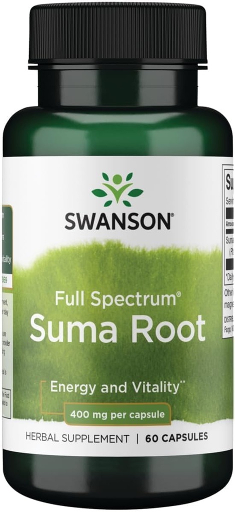 Swanson Full Spectrum Suma Root 400 Miligramów 60 Kapsułki