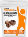 BulkSupplements.com Glucomannan Proszek - z Konjac Root Extract Proszek, Glucomannan Suplementy - Gluten Free, 2g na Serving, 1kg (2,2 kg) (Opakowanie 1)