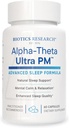 Biotics Research Alpha Theta Ultra PM L Theanine, Passionflower, Lemon Balm, Wspomaga GABA, Serotonina, Reguluje Circadian Rhythms, 60 Kapsułki