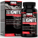 Test FORCE FACTOR X180 Ignite Total Testosteron Booster dla mężczyzn z nasion kozieradki i Green Tea Extract Build Lean Muscle, Boost Energy, i poprawić wydajność, 60 Count