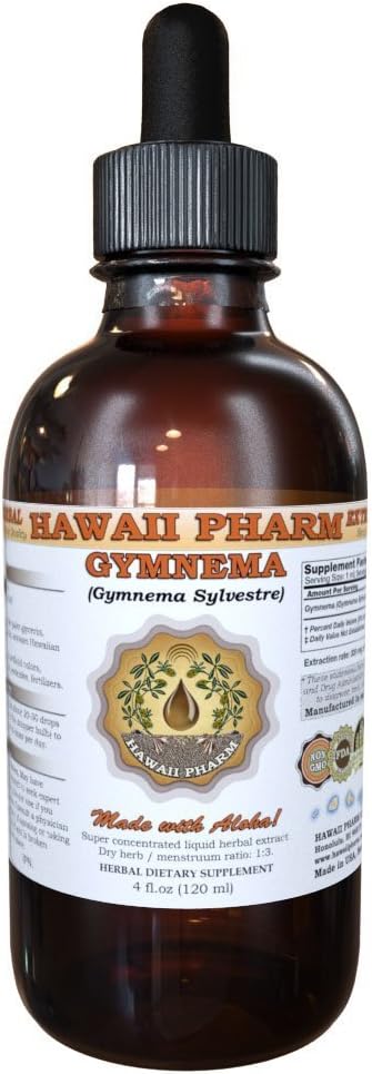 HawaiPharm Gymnema (Gymnema Sylvestre) Liquid Extract 4 oz
