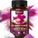 Piceid Resveratrol Supplement i NAD + Regenerator komórek, Ultra High Purpure & Biodostępny, Wsparcie zdrowia serca, Przepływ krwi, Produkcja i Metabolizm energii komórkowej, Czerwony Grape Powder, 45 Supply- 59