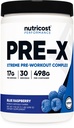 Nutricost Pre- X Xtreme Pre- Workout Powder Complex, Blue Malina, 30 Służenia, Wegetarianin, Non-GMO i Gluten Free