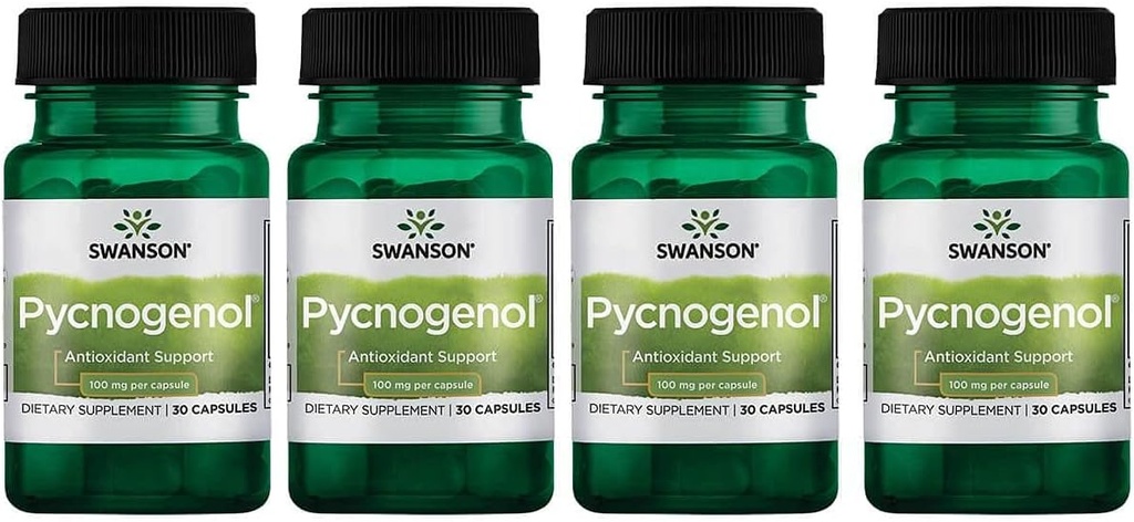 Swanson Pycnogenol 100 Miligramów 30 Kapsułek 4 opakowania
