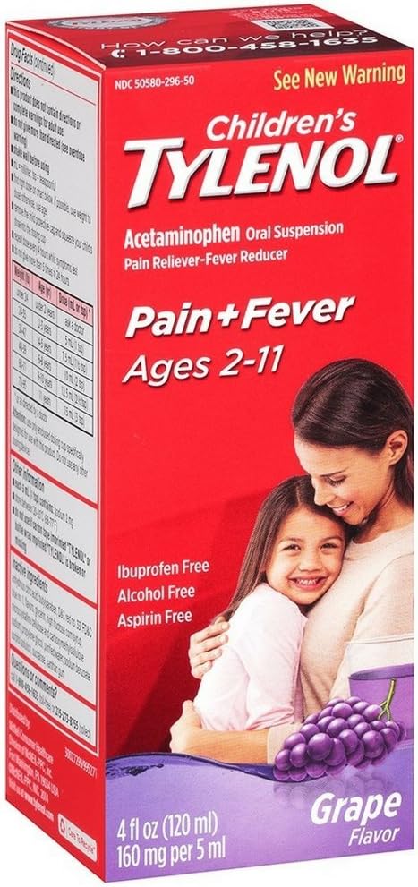 Tylenol Zawiesina doustna dla dzieci Splash Flavor 4 oz (opakowanie po 4)