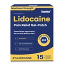 Sumifun 4% Lidokaina Pain Relief Patches 15 Liczy maksymalną wytrzymałość Numbing żel Łata na grzbiet szyi Joint Ache Muscle Soveness Teoretyczna analgiezja