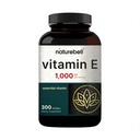NatureBell witamina E Oil Softgels, 1000 IU na Podawanie, 300 Pigułki 124; Podstawowe suplementy przeciwutleniające, Easy Absorbowany Form - Wspiera skórę, Serce, & Zdrowie immunologiczne - Nie-GMO