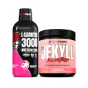 PROSUPPS L- Carnitine 3000 Stymulant Free Liquid Shots (31 Servings, Dragon Fruit) i Mr Hyde Signature Series Pre- Workout Energy Drink proszkowany (30 Servings, Strawberry)