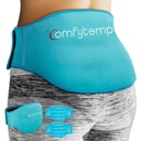Comfytemp Ice Pack for Back Pain Relief, 2 opakowania, FSA Kwalifikujące się, wielokrotnego użytku żel Lower Back Wrap Ice Brace dla urazów Sciatica, Gorące zimny kompresja dla Lumbar, Waist, Kobiety po operacji prezent