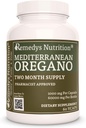 Remedy 's Nutrition Mediterranean Oregano 124; 1000 mg, 60 Kapsułek Wegańskich Ziołowych Suplementów Dietetycznych 124; Dwa miesiące Dostawy