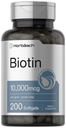 Horbaach Biotin 10000 µg ↓ 124; 200 Softgels z witaminą B7 ↓ 124; Beauty Formula Supplement ↓ 124; Non-GMO & Gluten Free