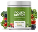 Czerwona kuchnia Sink Power Greens Proszek - Codzienne Zielone Superfood Proszek - Owoce, Veggie, & Zielony koktajl liofilizacyjny koktajl Mix - Superfoods Maca Root, Spirulina, Chlorella, & Więcej (200 gramów)