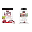 Siła Czynnik Total Beets Blood Pressure Support 60 Chews and Collagen Boosting Superfoods 60 Soft Chews for Heart Health, Skin, Hair, and Nails