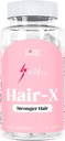 Laura Posada Women 's Hair- X Zaawansowane dodatki wzmacniające włosy dla widocznie grubsze, Silniejszy wzrost włosów z witaminą C, B12 - Non-GMO 60 Hrabia 100% Natural Made in USA