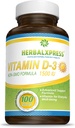 Herbalxpress Witamina D (w postaci cholekalcyferolu) 1500 j.m. (100 tabletek) jest idealnym dodatkiem do zdrowego stylu życia, kości, zębów, mięśni, immunologicznego funkcji i Well- Being, Non-GMO i gluten- Free.