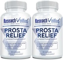 Research Verified ® Prosta Relief - Saw Palmetto i Bioperine ® - Prostate Health; Bladder & Urnary Health, Drive and Performance; Pure Natural, 90 Kapsułki (Opakowanie 2)