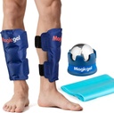 Shin Splint Relief: Hot & Cold Packs, Cryoball & Stretch Bands for Shin Splins Relief 124; Hot & Cold Therapy for Leg Pain Relief Relief Relief 124; by Magic Gel