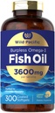 Carlyle Burpless Fish Oil 3600 mg Signature 124; 300 Softgels Signature 124; with Omega-3 Fatty Acids Signature 124; Lemon Flavor Signature 124; Non-GMO, Gluten Free Supplement Signature 124; by Wild Pacific