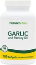 Natury Plus czosnek i pietruszka - naturalnie promuje zdrowe Cholesterol & Poziomy ciśnienia krwi - 180 Softgels (180 Servings)