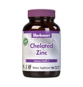 Bluebonnet Nutrition Albion Chelated Cynk, Dla immunologicznego zdrowia i funkcji enzymy *, Soy- Free, Gluten- Free, Non-GMO, Kosher Certified, Dairy-Free, Wegan, 90 Kapsułki roślinne, 90 Służenie