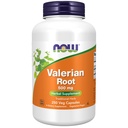 Teraz żywności Suplementy, Valerian Korzeń (Valeriana officinalis) 500 mg, Ziołowy Suplement, 250 Kapsułki Veg