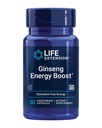 Przedłużenie życia Ginseng Energy Boost, Wsparcie energetyczne, Zdrowe zarządzanie stresem, Gluten- Free, Nie-GMO, Wegetarianin, 30 Kapsułki
