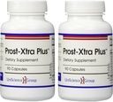 Prost- Xtra Plus (2 zestaw do butelek) z trawą żytnią, 300 mg steroli roślinnych, Piła Palmetto, Cynk, Witamina E 90 Kapsułki Każdy